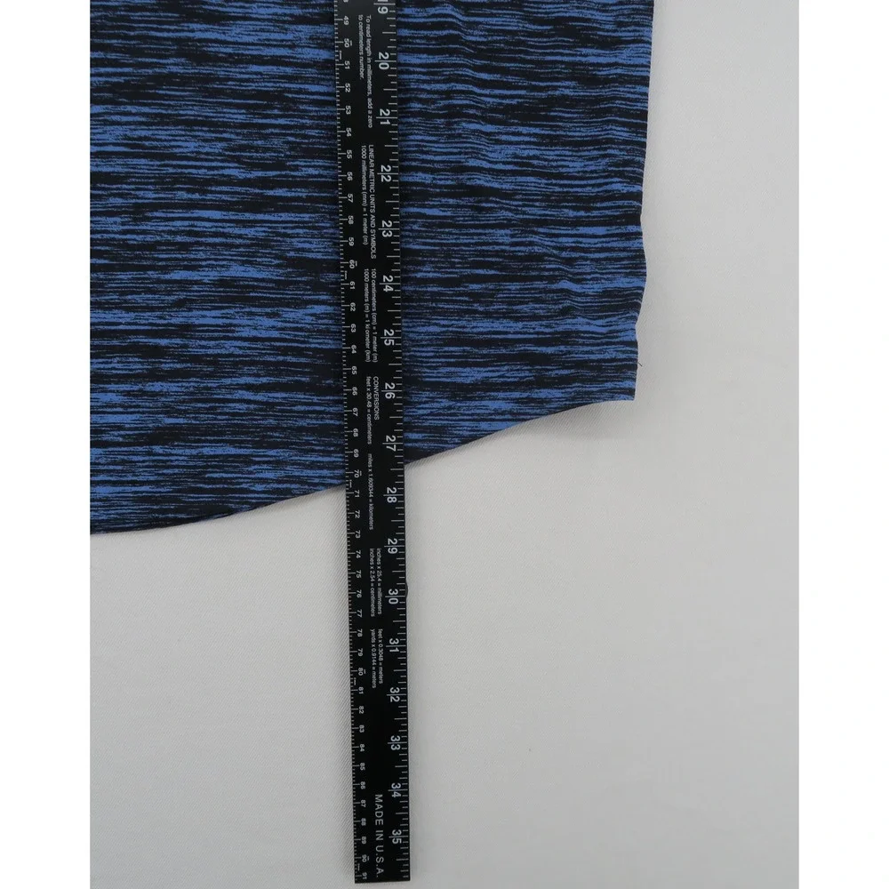 Under Armour Mens Iso-Chill Polo Shirt‎ Blue Black Space Dye Large Loose Fit
